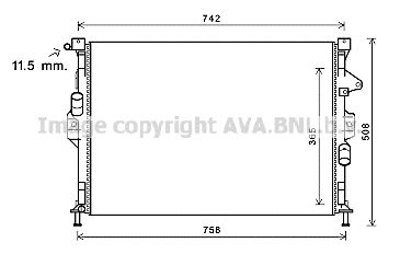 AVA QUALITY COOLING fd2581 -  Радиатор, охлаждение двигателя